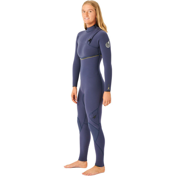 2023 Rip Curl Mujer E-Bomb LTD Edition 4/3mm Zip Free Neopreno WSMYUG - Slate